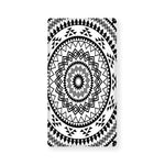 Black And White Tribal Mandala Print Baby Crib Sheet