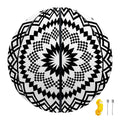 Black And White Tribal Mandala Print Basketball