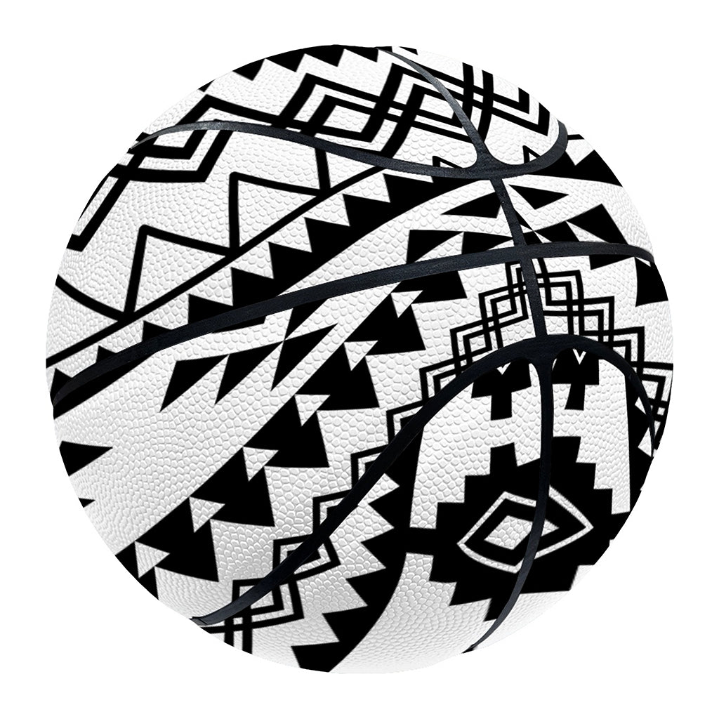 Black And White Tribal Mandala Print Basketball