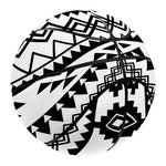 Black And White Tribal Mandala Print Basketball