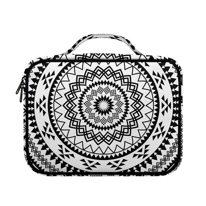 Black And White Tribal Mandala Print Briefcase Bible Bag