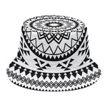 Black And White Tribal Mandala Print Bucket Hat
