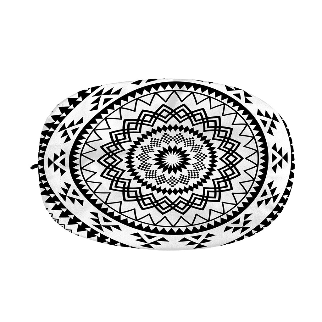 Black And White Tribal Mandala Print Car Side Mirror Covers
