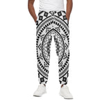 Black And White Tribal Mandala Print Cotton Pants
