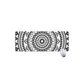 Black And White Tribal Mandala Print Extended Mouse Pad