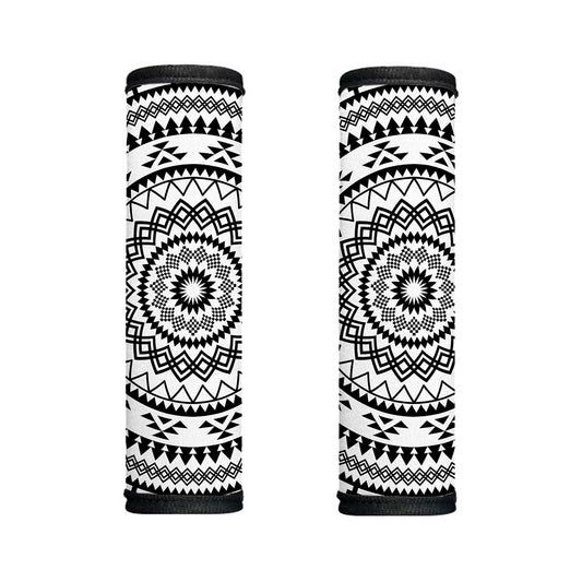 Black And White Tribal Mandala Print Handle Covers