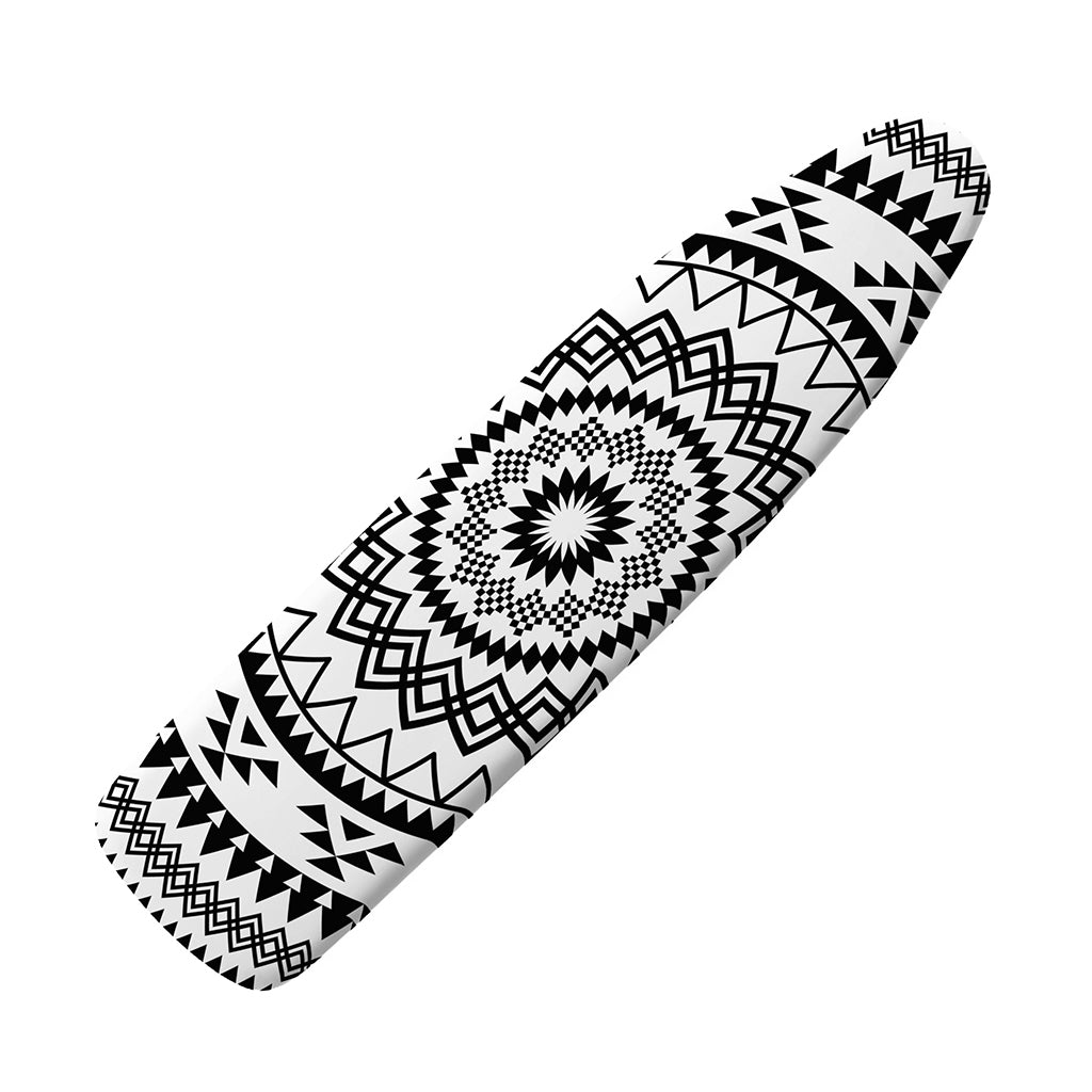 Black And White Tribal Mandala Print Ironing Board Cover