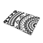 Black And White Tribal Mandala Print Pet Cooling Mat Cover