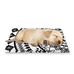 Black And White Tribal Mandala Print Pet Cooling Mat Cover