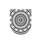 Black And White Tribal Mandala Print Toilet Lid Cover