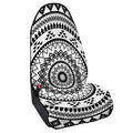 Black And White Tribal Mandala Print Waterproof Car Seat Cover