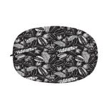 Black And White Tropical Palm Leaf Print Car Side Mirror Covers