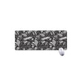 Black And White Tropical Palm Leaf Print Extended Mouse Pad