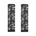 Black And White Tropical Palm Leaf Print Handle Covers