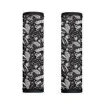 Black And White Tropical Palm Leaf Print Handle Covers
