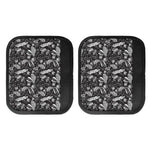 Black And White Tropical Palm Leaf Print Handle Covers