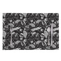 Black And White Tropical Palm Leaf Print Placemat