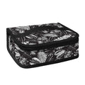 Black And White Tropical Palm Leaf Print Small Lunch Bag