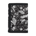 Black And White Tropical Palm Leaf Print Trifold Wallet