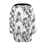 Black And White Tulip Pattern Print Baby Seat Cover
