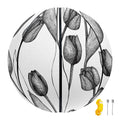 Black And White Tulip Pattern Print Basketball