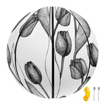 Black And White Tulip Pattern Print Basketball