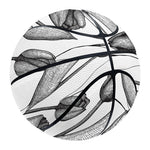 Black And White Tulip Pattern Print Basketball
