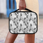 Black And White Tulip Pattern Print Classic Bible Case