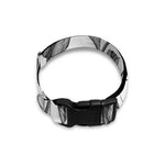 Black And White Tulip Pattern Print Dog Collar