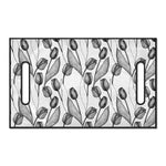 Black And White Tulip Pattern Print Golf Cart Seat Cover