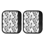 Black And White Tulip Pattern Print Handle Covers