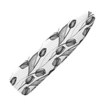 Black And White Tulip Pattern Print Ironing Board Cover