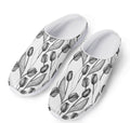 Black And White Tulip Pattern Print Mesh Casual Shoes