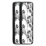 Black And White Tulip Pattern Print Refrigerator Handle Covers