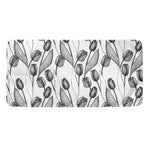 Black And White Tulip Pattern Print Towel