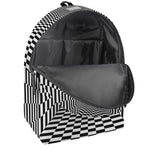 Black And White Tunnel Illusion Print Backpack