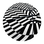 Black And White Tunnel Illusion Print Basketball