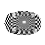 Black And White Tunnel Illusion Print Car Side Mirror Covers