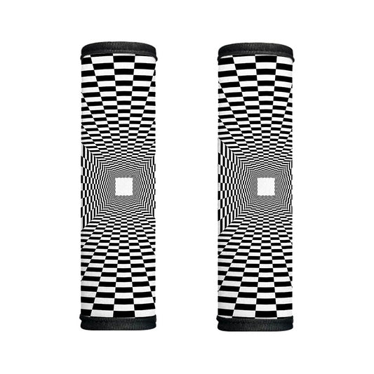 Black And White Tunnel Illusion Print Handle Covers