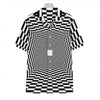 Black And White Tunnel Illusion Print Hawaiian Shirt