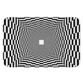 Black And White Tunnel Illusion Print Indoor Door Mat