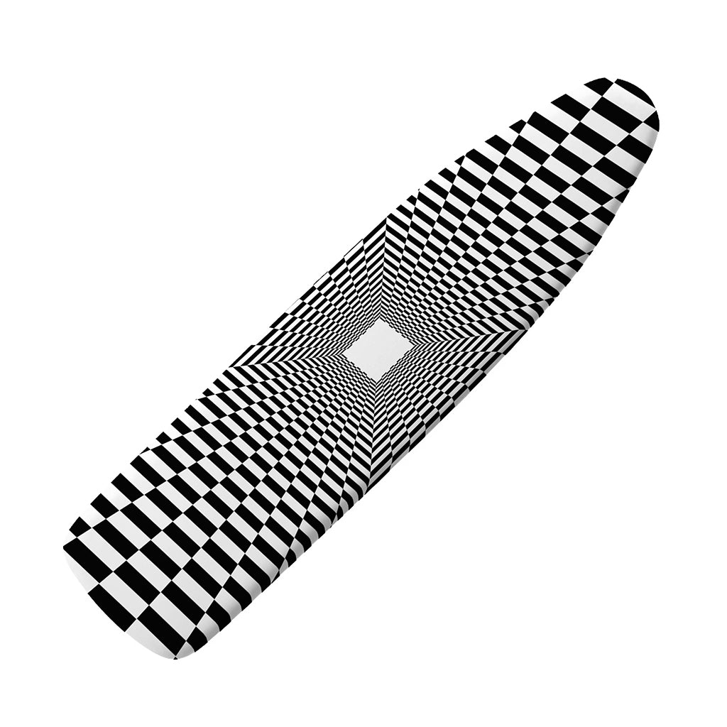 Black And White Tunnel Illusion Print Ironing Board Cover