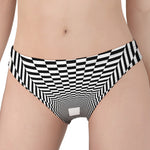 Black And White Tunnel Illusion Print Women's Panties