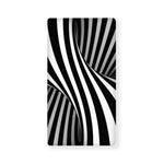Black And White Twist Illusion Print Baby Crib Sheet