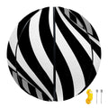 Black And White Twist Illusion Print Basketball