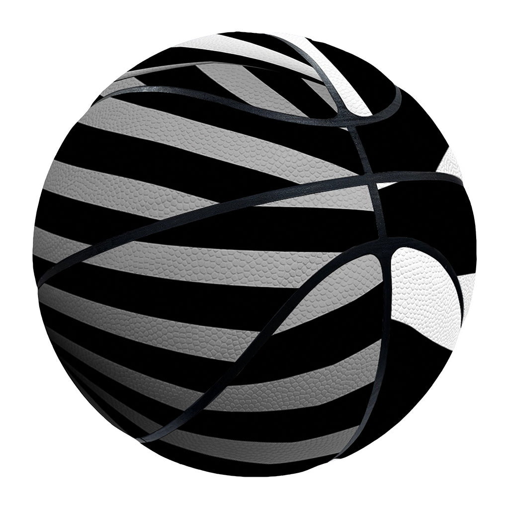 Black And White Twist Illusion Print Basketball