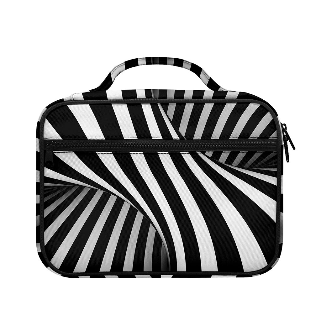 Black And White Twist Illusion Print Briefcase Bible Bag