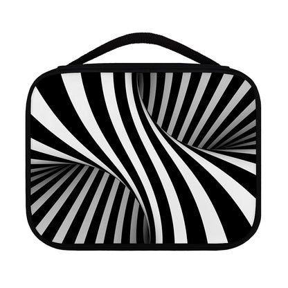 Black And White Twist Illusion Print Classic Bible Case