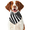 Black And White Twist Illusion Print Dog Bandana