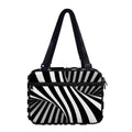 Black And White Twist Illusion Print Double Strap Bible Bag